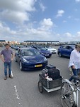 Sommige mensen gaan met de fiets