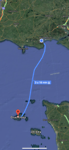 Route van Poole naar Guersney