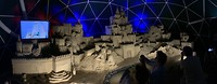 Panoramafoto van zandsculptuur