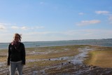 ik met french island op de achtergrond