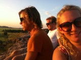 Zonsondergang op de Ubiru berg