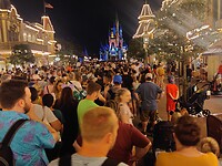 Drukte in Disneyworld