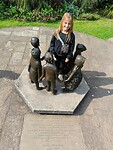 Touristische wandelroute - standbeeld