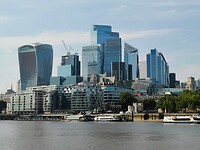 De wolkenkrabbers van Londen