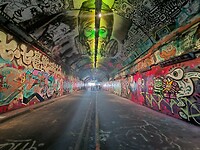 Leake Street graffity tunnel