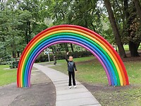 Beeldentuin in het paleispark Oslo