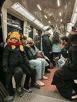 In de metro naar de Sacré-Coeur