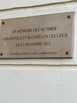 Bataclan, eren van de slachtoffers van de aanslagen in 2015