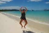 Mijn balletpasjes oefenen op Whitehavenbeach