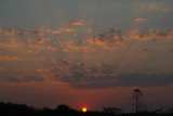 Een stralende zonsondergang