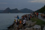 Vissers aan het Flamengo strand