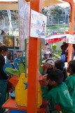 Film kijken in het park