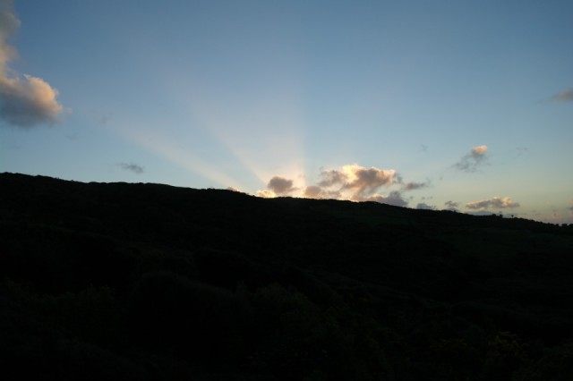 Zonsondergang Omaui