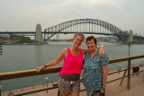 Met Jeanette voor de Harbourbridge