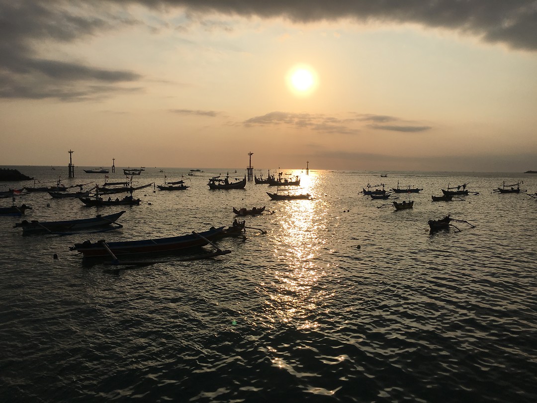 Sunset @ Jimbaran | Foto | Teun en Jelle's reisblog