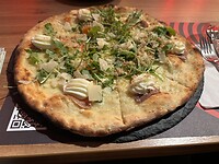 Pizza zalm, heerlijk!