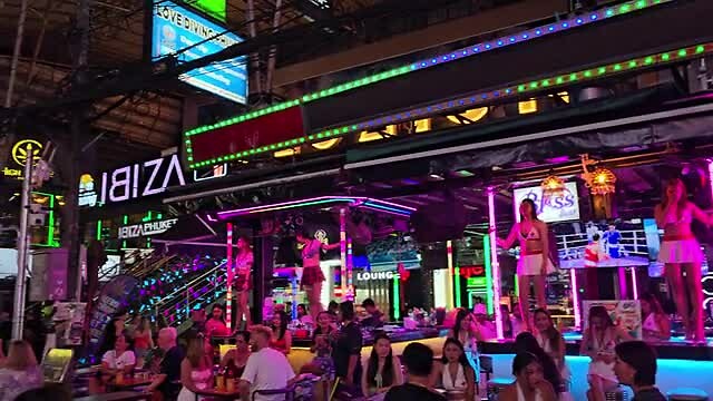 Patong beach walking street