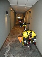 Fietsen op de gang