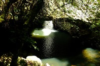 Waterval in een grot