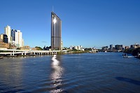 Uitzicht over de rivier Brisbane