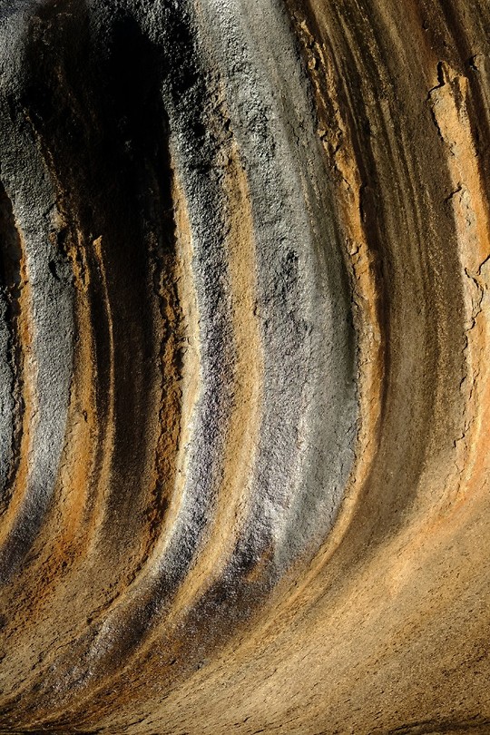 Close up Wave Rock