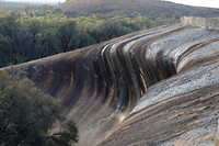 Wave Rock van bovenaf