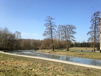Schaatsers bij het waterslot!