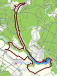 Onze wandelroute van 23 km lang!