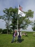 Stars and stripes en Route 66