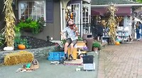 Amish busker