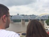 Love birds overlooking the Ohio "riber"
