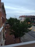 The balcony at the Golden Lamb