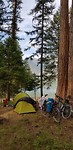 Kamperen bij Holland Lake, Montana