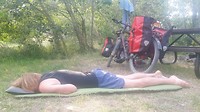 Gevloerd.. na een lange dag op de pedalen