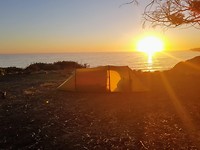 Sunset op El Captain Beach Statepark