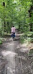 Fietsen door het bos