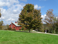 Tuin bij Norman Rockwell museum