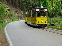 Tram door Kirnitzschtal