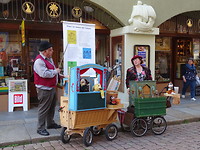 Gezelligheid op de markt in Meissen