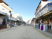 Straat in El Rocío