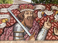 Muurschildering in Tordesillas