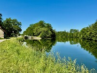 Een stukje kanaal in de Yonne