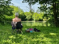 Relaxen in de schaduw