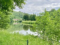 Ons uitzicht vanaf de camping