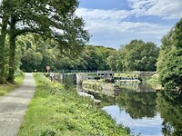 Fietspad langs kanaal Nante-Brest