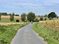 Fietsen over mooi rustige wegen