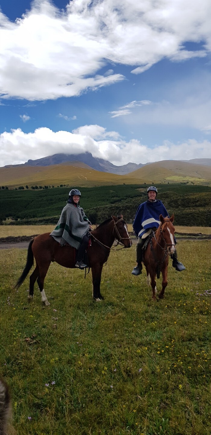 Paardrijden in nationaal park Cotopaxi