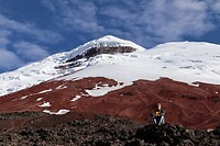 Cotopaxi met de top op 5897 meter hoogte