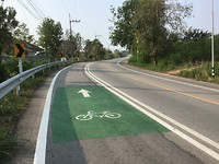 Fietspad in Thailand