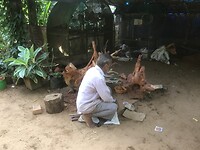 Beeldhouwer onderweg